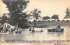 CPA 60 PHOTO CARD LA NEUVILLE ROY PASSAGE DU BETAIL IN THE WATER picture