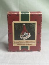 1987 Hallmark Keepsake Night Before Christmas Handcrafted Ornament FAST Shipping picture