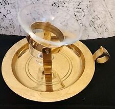 Partylite, retired Vtg Gold Nautical Boat Gimbal Tilting Votive TeaLight Candle picture