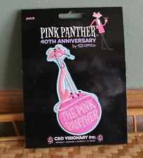 The Pink Panther Smoking SHAG Designed Embroidered Iron On Patch NOS (Z) picture