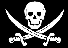 pirate skull swords funny vinyl decal car bumper sticker 141 picture
