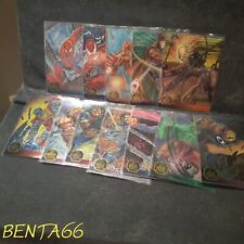 1995 Flair Marvel Annual 🔥 Chromium Insert Chase Set Of 12 Cards Spiderman picture