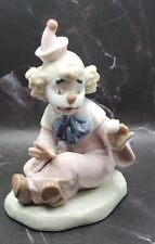 Vintage 1980's NAO Hand Made in Spain by Lladro Porcelain Clown Figurine picture
