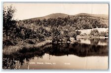 c1910's Lyon Pond Peru Vermont VT RPPC Photo Unposted Postcard picture