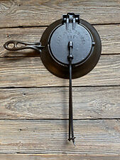 RARE ANTIQUE1880's  GRISWOLD CAST IRON WAFER IRON w/ BASE P/N 895,995 (BASE) 894 picture