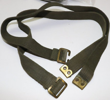 British p37 od cotton equipment utility straps 1 in wide x 27 in long Pair E7070 picture