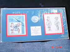 Signed YURI GAGARIN 1961-1991 *First Man in Space* w/Medallion & (8) Stamps NrMt picture