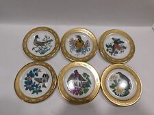 Lot 6 vintage 1979 Franklin Official State Birds & Flowers mini plates picture