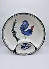 ITALIAN POTTERY, L ASSAINATO GROTTAGLIE 6 in Hand Painted French Rooster Dish  picture