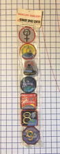 Vtg Kennedy Space Center Mercury Emblems Patch LOT of 7 New Sealed NASA picture
