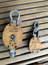 boston lockport block co. pulley 6” and 3” picture