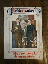 Print Ad 1920s Fashion Leaders Cardboard Ad Vintage picture