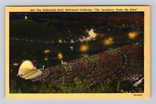 Hollywood CA- California, The Hollywood Bowl, Aerial, Antique, Vintage Postcard picture