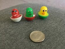 Vintage Gumball? Prize Miniature Roly Poly With Smiley Face Lot Of 3 HK picture