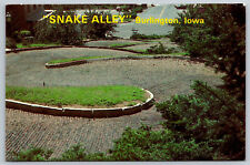 Postcard Snake Alley Burlington, IA H6 picture