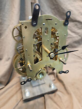 Restored Ansonia #4 1/2 Clock Movement Cleaned /Serviced w/key, pend Refurbished picture