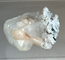 Calcite with Stilbite   Size (Millimeters):    39 x 43.6 x 38.   Wt (grams): 60 picture