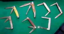 Lot  7 vintage pocket knives, Schrade, Syracuse, Colonial, Sheffield, Imperial picture