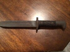 US Military Knife Bayonet Stamped 1896 Carved Wood Handle Fixed Blade Antique picture