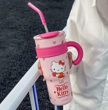 Sanrio Hello Kitty Pink Kawaii Thermos Cup Bottle Large 1200mL picture