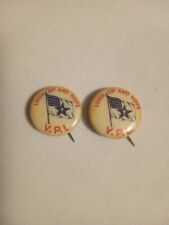 2 Vintage religious pinback - Look Up And Hope - V. P. L. picture