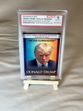 Holographic DONALD TRUMP MAGA MUGSHOT Photo Collectible Trading Card MINT 10 picture