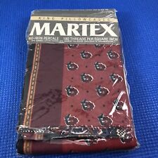 Martex AVIGNON King Pillow Cases French Provincial Vintage Red - Vintage New picture