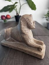 Vintage Stone Composite Sphinx Sculpture picture