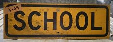 Vintage Street Sign (School) 8