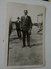 Man at Airfield Early 1900s E C Kenney Perry NY Real Photo Postcard picture