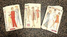 1950 & 60s Vintage Sewing Patterns Ladies Size 14 Simplicity Lot of 3 picture