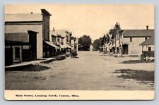 c1910 Main Street Looking North Old Car Stores Canton Minnesota MN P481 picture