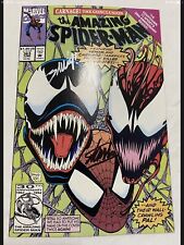 AMAZING SPIDER-MAN #363 Signed By Stan Lee & Mark Bagley Key 3rd App Carnage picture