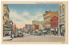 East Broadway Looking West, Logansport, Indiana 1930's picture