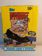Topps 1991 Desert Storm Victory Series Trading Cards Box Wax Packs 36ct Stickers picture
