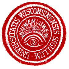 RARE Vintage University of Wisconsin Alumni Association Red Felt Patch picture