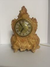 Vintage Lanshire Holland Mold Mantle Clock - WORKING picture