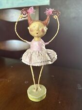 Vintage Lori Mitchell Blonde Bella Ballerina Figurine Doll Rare 8”Tall Dancer picture