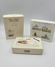 VTG Chesapeake Bay Nautical & Recipe Note Cards John Moll Crab Cakes Lighthouses picture
