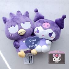 New Kuromi & Bad Badtz-Maru Cool & Purple Set Plush Toy Doll Big Sanrio picture