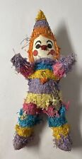 Beautiful Vintage Mexico RTG Paper Mache Handmade Clown Piñata Party Decor picture