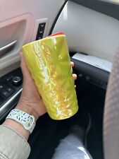 NEW Starbucks 2024 Spring Yellow Prism Luster Ceramic Travel Mug Tumbler picture