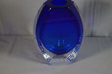 Baccarat Cobalt Blue Crystal Neptune Vase picture