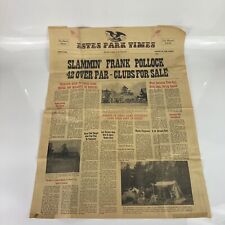 Estes Park Times Newspaper Antique One Page picture