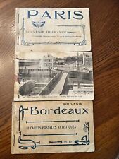 Antique Souvenir Paris France Postcard WWI Vintage Bordeaux Saint Nazaire picture