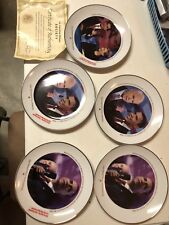 Lot Of 5 Barak Obama 2008 Elections - 8” Decor Plate American Historic Society picture