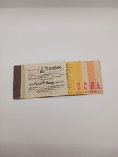 DISNEYLAND A B C D E Adult Ticket Book ALL 5 Tickets ATTACHED picture