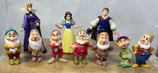 Vintage 1993 Snow White And The 7 Dwarfs Figurine Lot- 10 Pieces-Prince/Witch picture