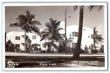 1941 The Dennis Apartments Harding Avenue Miami Beach FL RPPC Photo Postcard picture