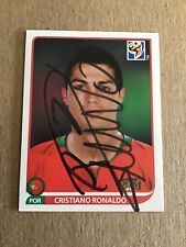 Cristiano Ronaldo,  Portugal 🇵🇹 Panini World Cup 2010 hand signed picture